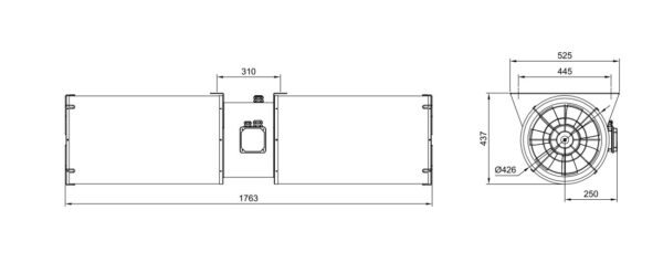 جت فن آکسیال F300 قطر 355 مدل DAJH-355-NN1.1/0.25-2/4T-F300