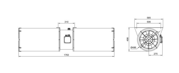 جت فن آکسیال F300 قطر 400 مدل DAJH-400-NN1.3/0.25-2/4T-F300